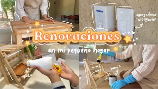 Ep: 6 Renovaciones en mi pequeño hogar / instalación de luces y muebles/ aliexpress