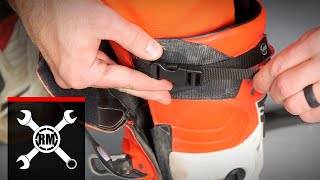 Asterisk Motocross Knee Brace Anti-Rotation Tether Install