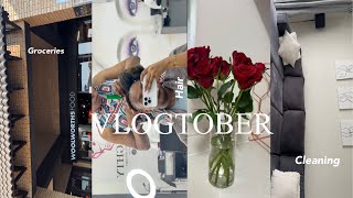 VLOGTOBER EP.2: Sunday Reset: Cleaning, Getting my hair done, grocery shopping