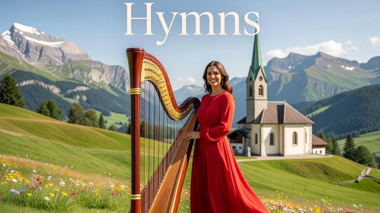Beautiful Relaxing Hymn Instrumentals 🙏 Heavenly Views of Switzerland