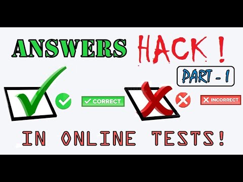 HOW To HACK and find ANSWERS to Questions in ONLINE EXAMS TESTS in any Website TRICK - PART 1 !