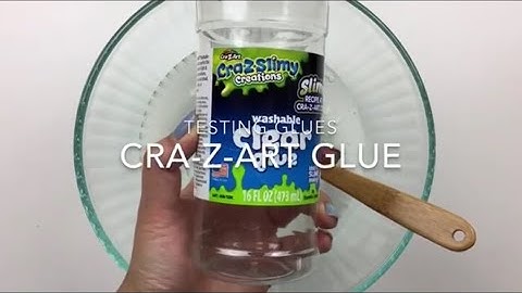 TESTING CRAZY-ART CLEAR GLUE FOR SLIME