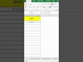 Fill date in Excel#Excel #trendingreels #exceltricks #exceltips#exceltutorial