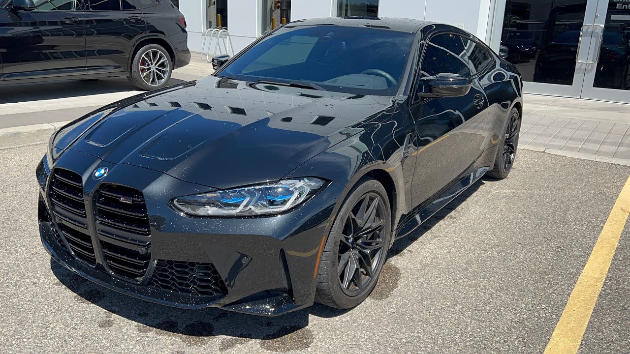 2021 BMW M4 Competition Black Sapphire on Black Walkthrough & Exhaust ...