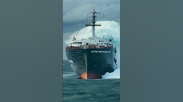 What Happens When a Ship Faces a Tidal Wave from Behind? #roughseas #ocean #ship