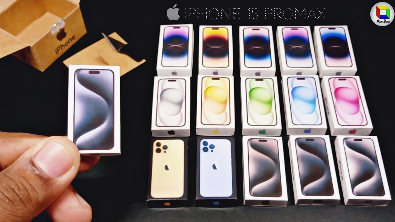 Apple iPhone 15 Pro max unboxing with iphone 13 pro max and 14 pro max