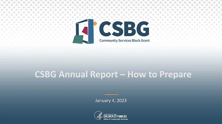 CSBG Annual Report – How to Prepare