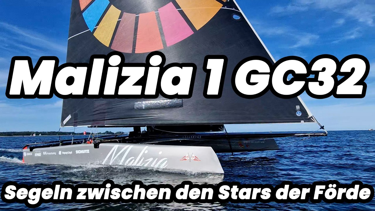 ⁣Mit dem ILCA 7 zwischen Giganten: Malizia Explorer & Renn-Kats hautnah!