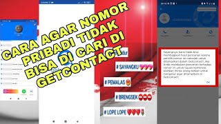 TUTORIAL CARA AGAR NOMOR HANDPHONE KAMU TIDAK BISA DI CARI DI GETCONTACT!!!