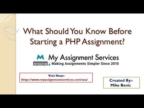 How does My Assignment Services assists students in PHP Assignments?
