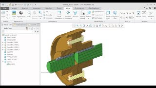Flange Coupling Modeling Assembly and Detailing with intelligent fasteners- CREO Tutorial