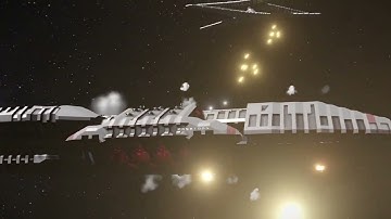 Battlestar Poseidon - Prelude to War - BSG - Built in Space Engineers