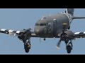 3 Douglas C-47 Dakota display at Farnborough International Airshow 2014