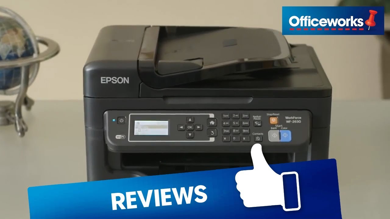 Epson WorkForce WF-2630 Wireless Inkjet Multifunction - YouTube