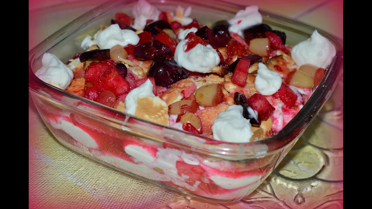 Mixed fruit Biscuit Pudding By Chef Shaheen - YouTube