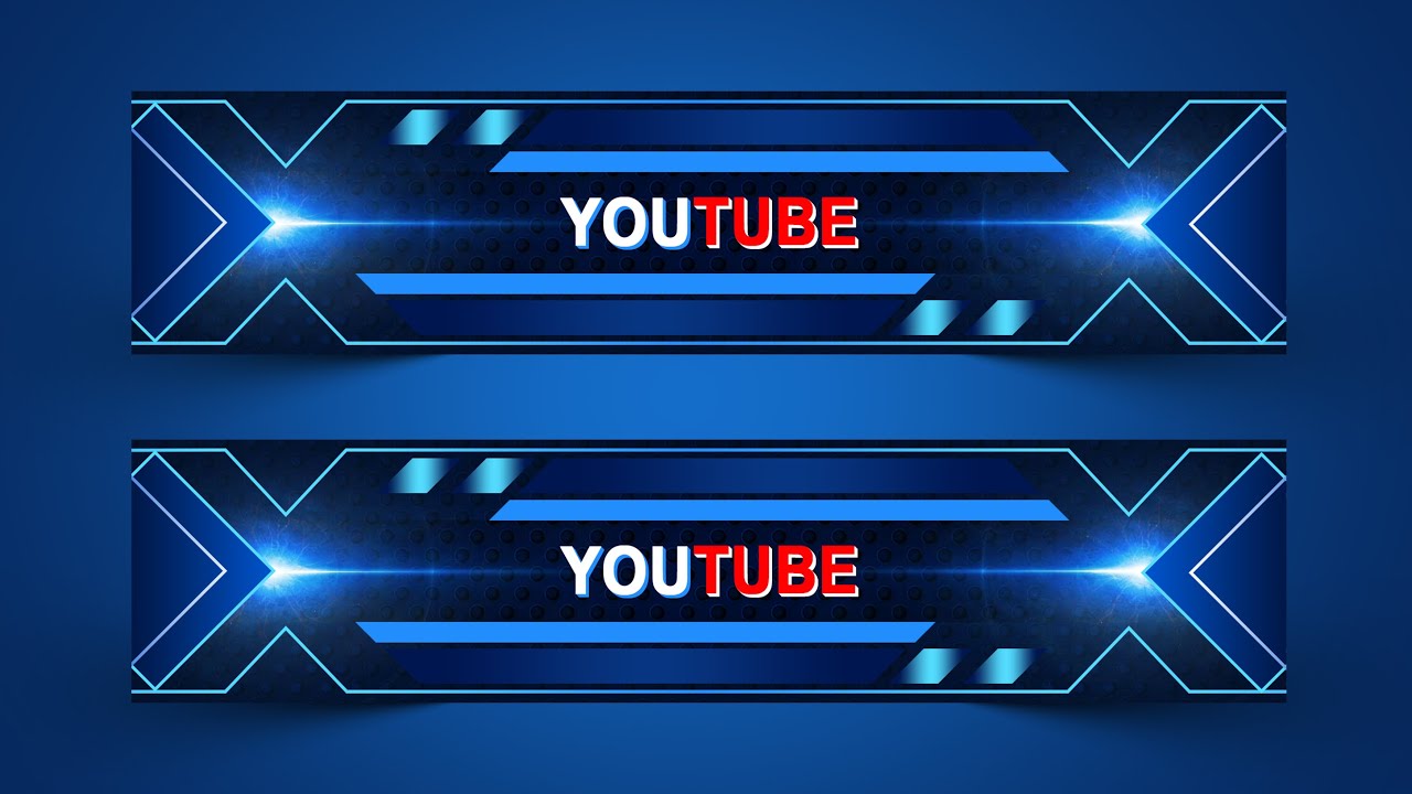 How to Make a YouTube Banner - YouTube Channel Art Photoshop Tutorial -  YouTube