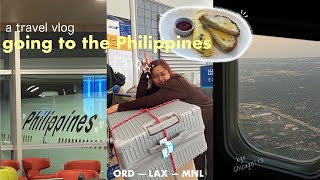 philippines travel vlog 🌴 travel diaries, 15 hr flight, arriving in Manila, BGC, ORD to LAX to MNL