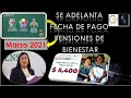 SE ADELANTA FECHA DE PAGO PENSIONES DE BIENESTAR