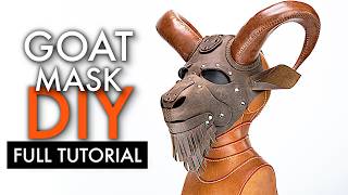 How to Make a Leather Goat Mask - Full DIY Tutorial + Pattern