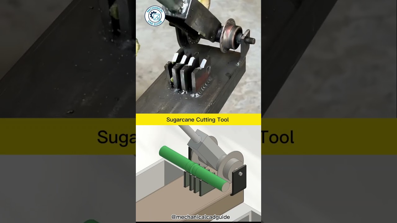 Sugarcane Cutting Tool #automobile #foryou #engineering #autocadblocks #viral #machine #engineblock