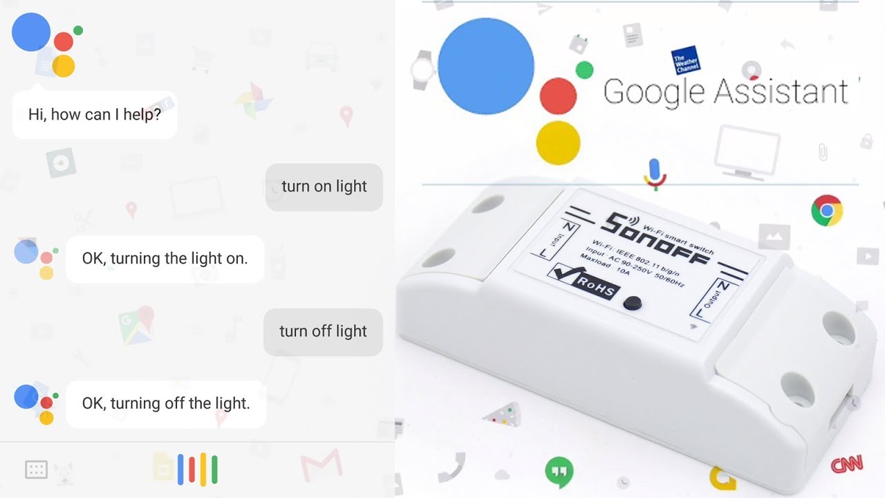 sonoff compatible google home