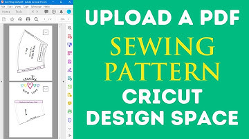 How to Upload a PDF Sewing Pattern to Cricut Design Space | Upload printed PDF patterns into DS