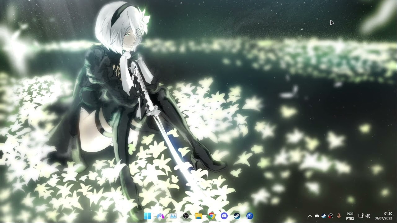 NieR Automata: 2B in Lunar Tears with Kainé Salvation OST