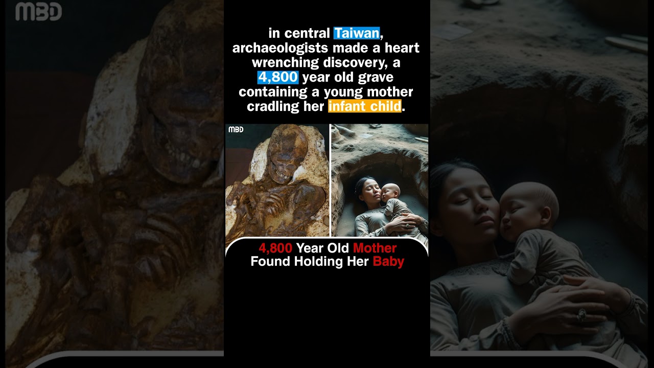 Mother and Child Found Together in Taiwan #history #archaeologynews #archaeologicalsite #shortsfeed