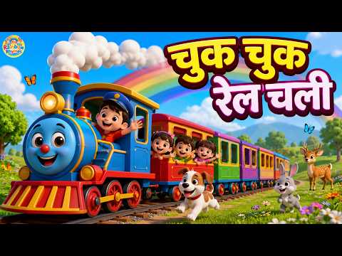 गाड़ी आई गाड़ी आई - Gadi Aayi Gadi Aayi Chuk Chuk Chuk | Rhymes In Hindi | Hindi Song | #cartoon