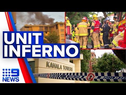 One dead, nine injured after fire tears through brisbane apartment | 9 news australia