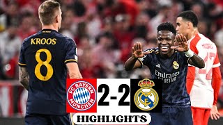 Bayern Munich vs Real Madrid 2-2 V. Júnior🤯🔥 Resumen Goles | Semifinales Liga de Campeones 2024
