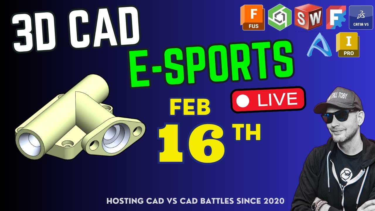 Model Monday Live | CAD Speed Modeling Battles, Tutorials, Tips and Tricks -TOURNAMENT MODEL EDITION