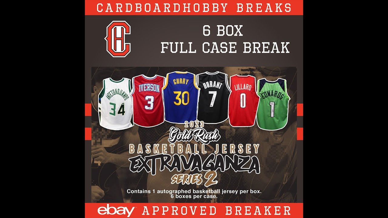 2023 Gold Rush Autographed Basketball Jersey Series 3 6-Box Case