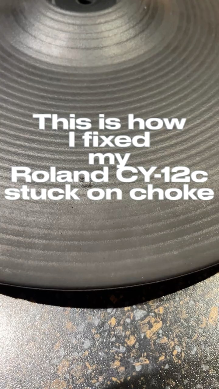 How to fix a ROLAND CY12-C V cymbal crash - loss of choke control