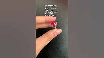 HV2043-10 | Nhẫn nữ vàng 10k đá ruby Lục Yên VIP - Giá 17 triệu - 0924.526.888