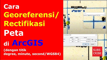 Cara Georeferencing/Rectifikasi Peta di ArcGIS (Dengan Proyeksi WGS84)