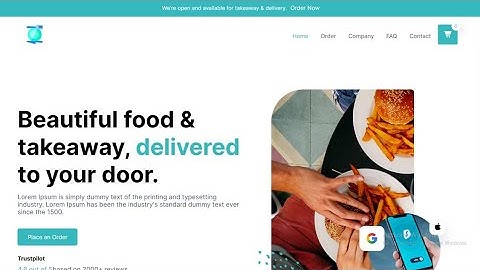Responsive Food restaurant landing page using HTML CSS