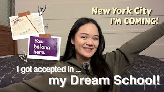 I got accepted in my dream school AMDA!! #musicaltheatre #AMDA #nyc 