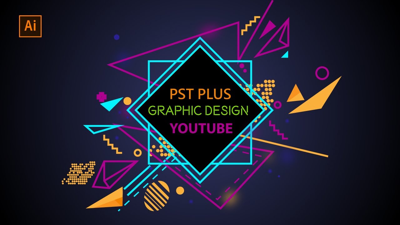 How To Create Graphic Design Elements in Illustrator Tutorial - YouTube