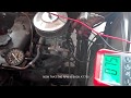 Toyota 4k Carburetor Idle speed & idle mixture adjustment   English Subtitle