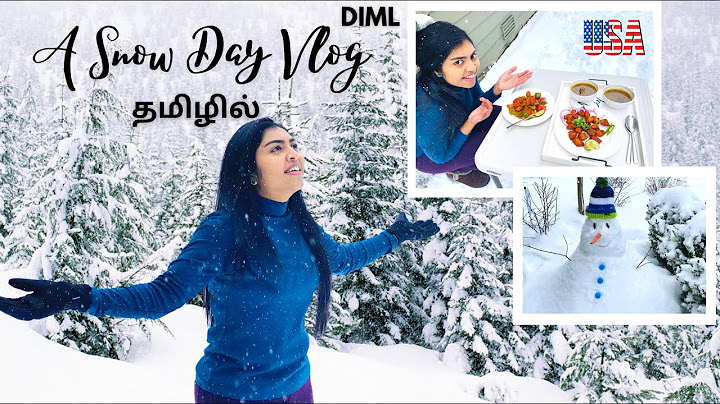 Day in my Life - Snow Day | DIML | Chicken,Soup,Ice Cream | Fun | Snowman | Seattle | USA Tamil VLOG
