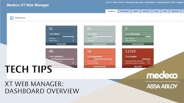 Medeco XT Web Manager: Dashboard Overview - Medeco Locks