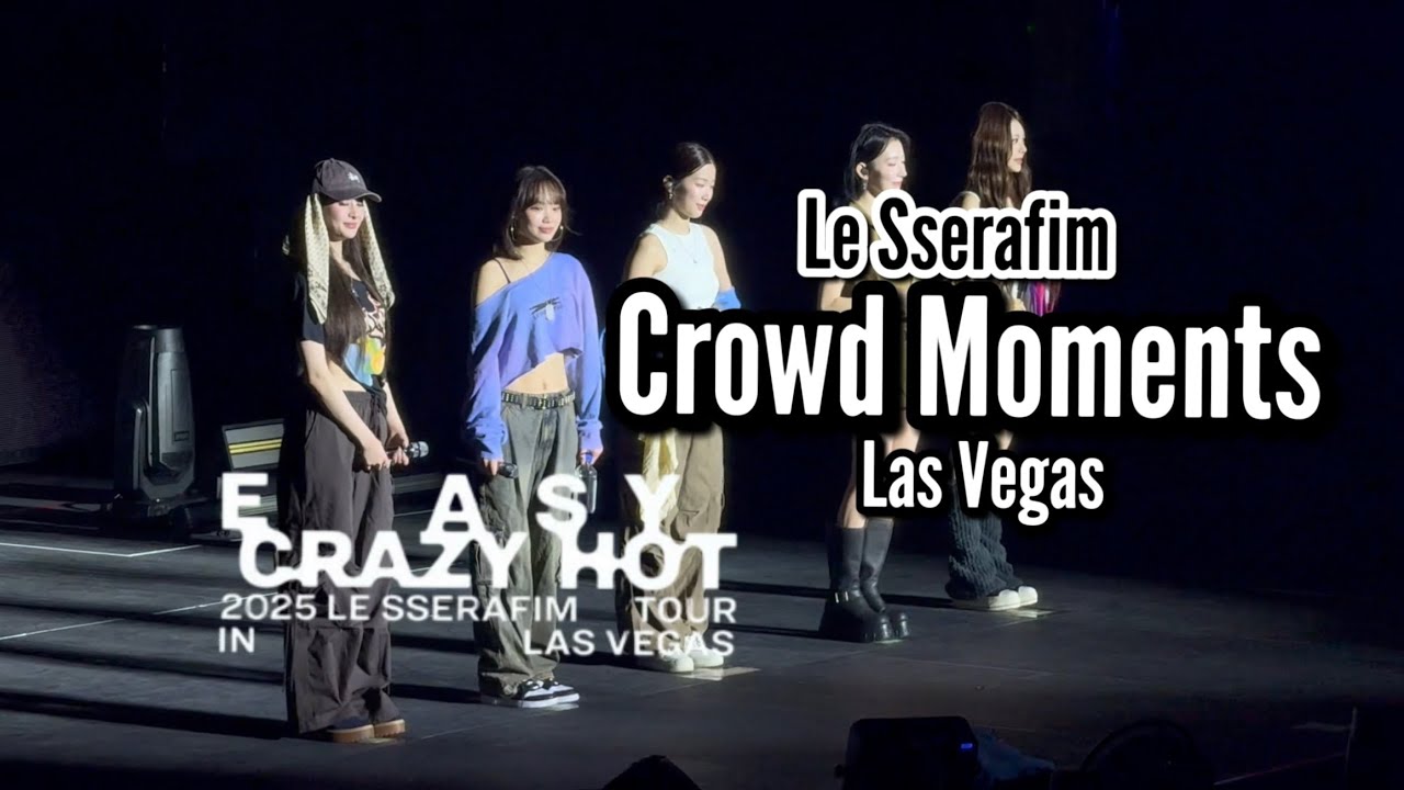 Le Sserafim | Audience Crowd Highlights | Las Vegas Concert | Easy Craxy Hot Tour September 20 2025
