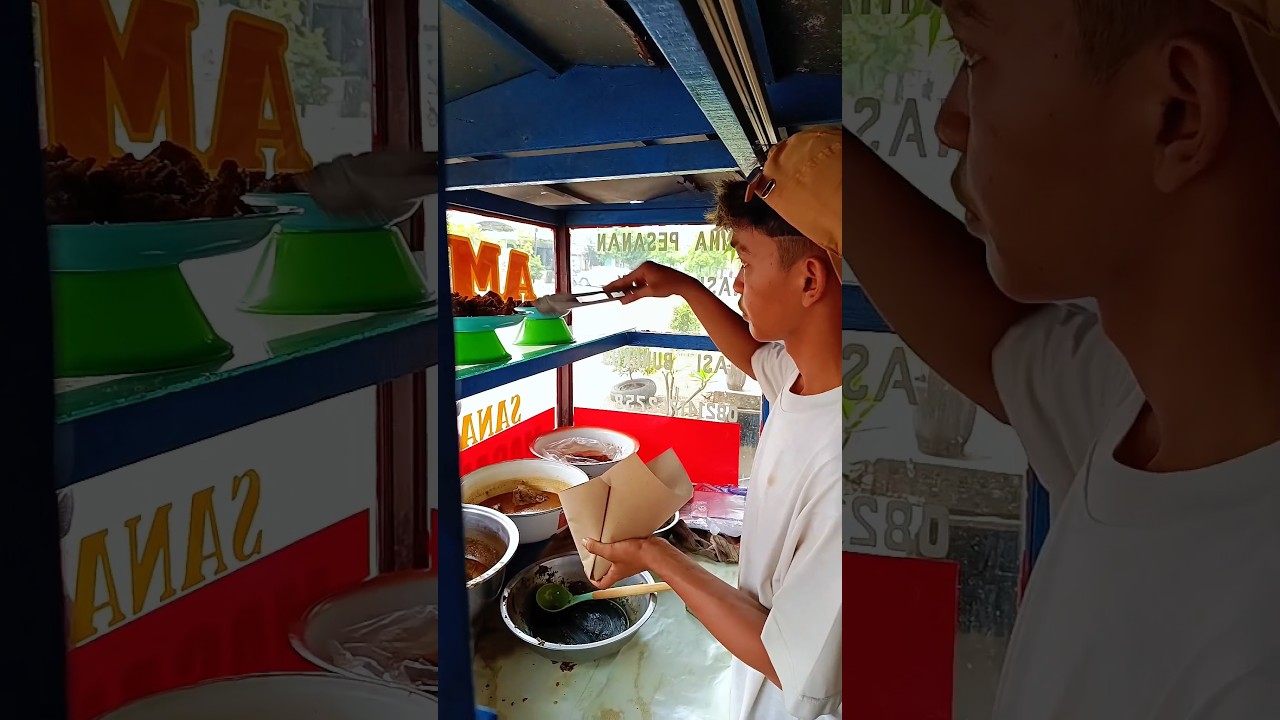 Warung Masakan Nasi Padang seporsi 10000 porsi besar! 