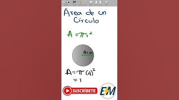 ÁREA DE UN CÍRCULO