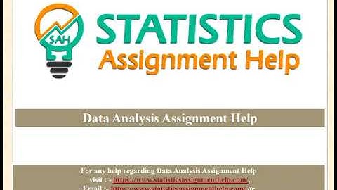 Data Analysis Assignment Help