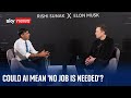 AI: A future where &#39;no job is needed&#39; - Elon Musk speaks to Rishi Sunak