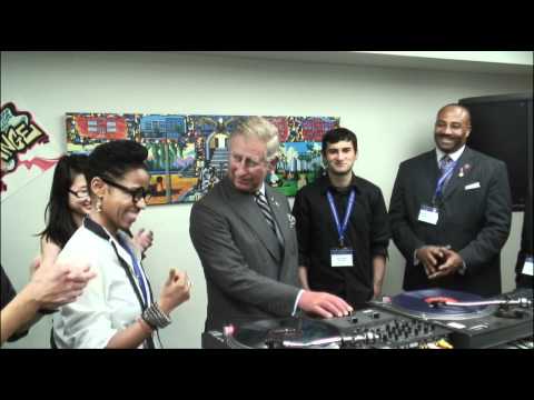 Canada Royal Tour 2012: The Prince of Wales tries DJing at a UforChange workshop