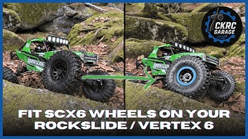 SCX6 Wheel Adapter Mod for the Yikong Rockslide & Redcat Vertex 6