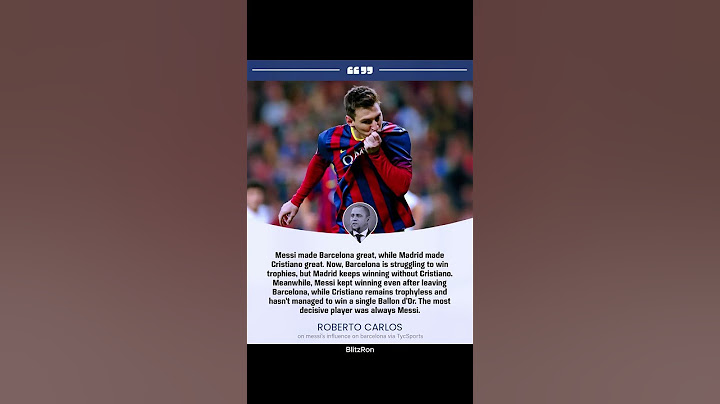 Roberto Carlos on Messi's influence. 🤔  #messi #football #fyp #shorts